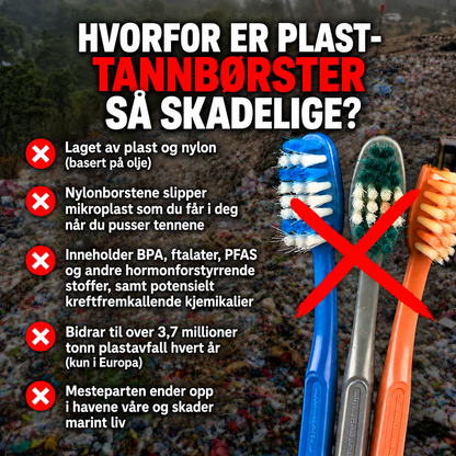 Bambusmile Naturlig Tannbørste (4-pakning)